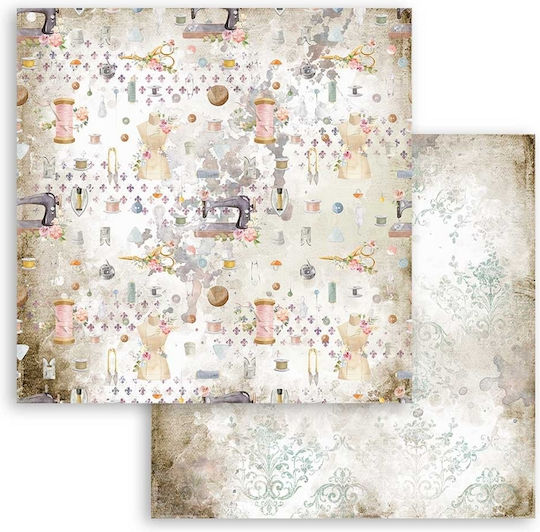 Stamperia Romantic Threads Листа Scrapbooking 190гр/кв.м 10 листове 10бр