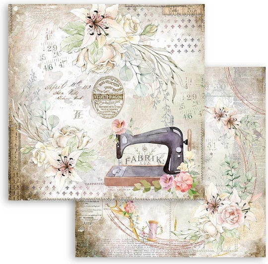 Stamperia Romantic Threads Листа Scrapbooking 190гр/кв.м 10 листове 10бр