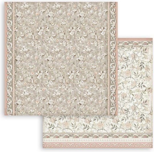Stamperia Maxi Background You and Me Leaf Scrapbooking 190gr/m² 10 pcs