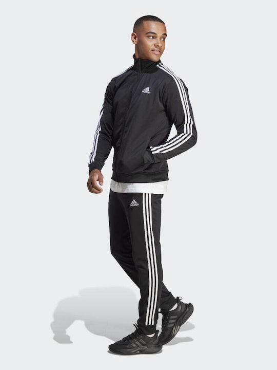 Sportswear Basic Σετ Φόρμας Γυαλιστερό με Λάστιχο Μαύρο