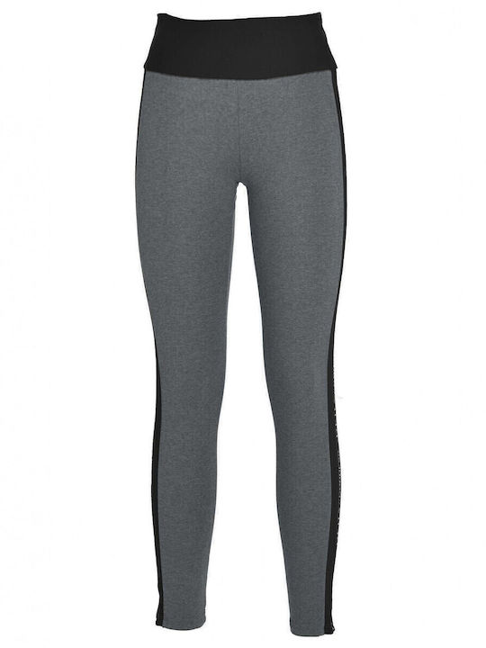 Frauen Lang Leggings Hochgeschnitten Gray
