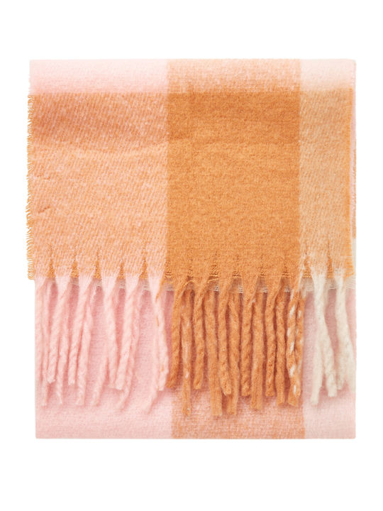 Frauen Wollschal Amber Pink Check
