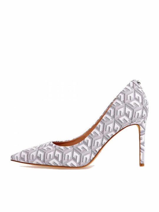 Leather Pointed Toe Stiletto White High Heels Piera8