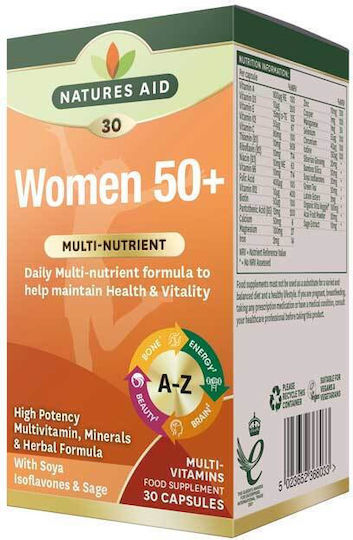 Natures Aid Women 50+ Multi-Vitamins & Minerals Multivitamin 30 caps