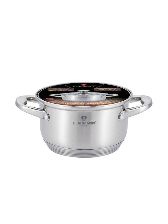 Blaumann Satin Gourmet Line Tiefer Edelstahl-Topf 7.6Es / 26cm