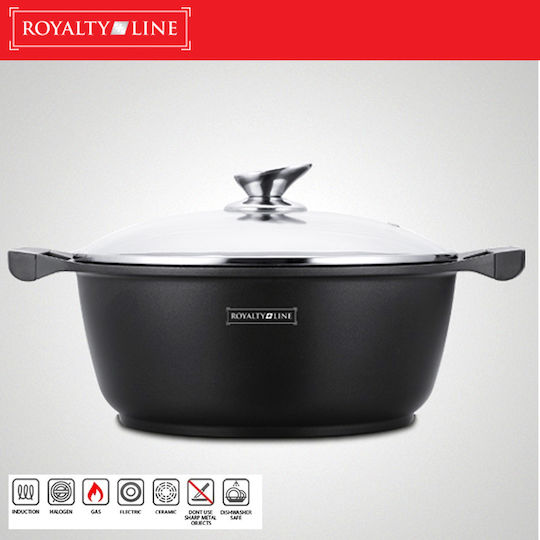 Royalty Line Дълбока Тенджера от Лят Алуминий 6.2лт / 28см