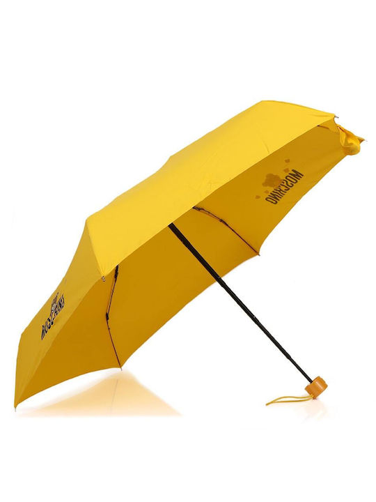 Moschino Regenschirm Kompakt Gelb