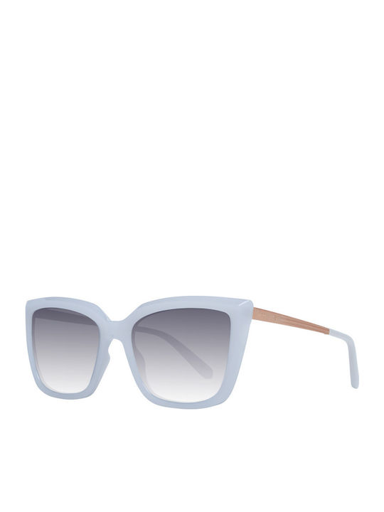 Ted Baker Women's Sunglasses with White Frame and Gray Gradient Lens TB1641 874