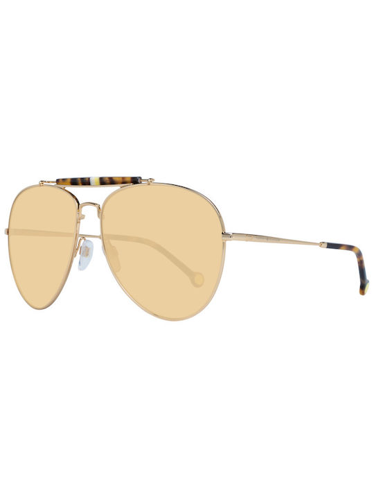 Tommy Hilfiger Sonnenbrillen mit Gold Rahmen und Braun Verlaufsfarbe Linse 716736359-861