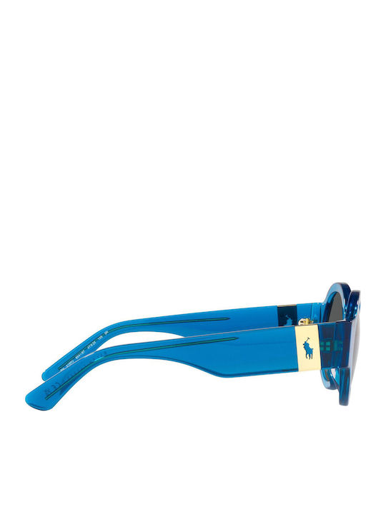 Ralph Lauren Unisex Sunglasses with Blue Plastic Frame and Gray Lens PH4190U 604187