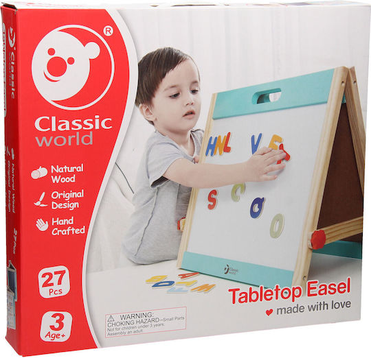 Classic World Dry Easy Magnetic Markerboard Blackboard Double Sided Floor 33x41x51cm