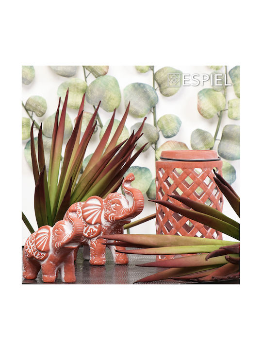 Espiel 3D Wall Decor Green Made of Metal 66x4.5x81.5cm