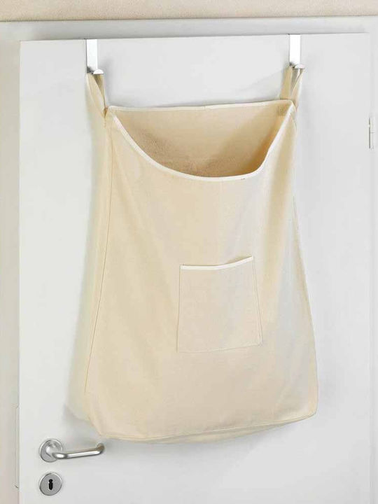 Wenko Canguro Fabric Collapsible Laundry Basket 65lt 52x10x81cm Beige