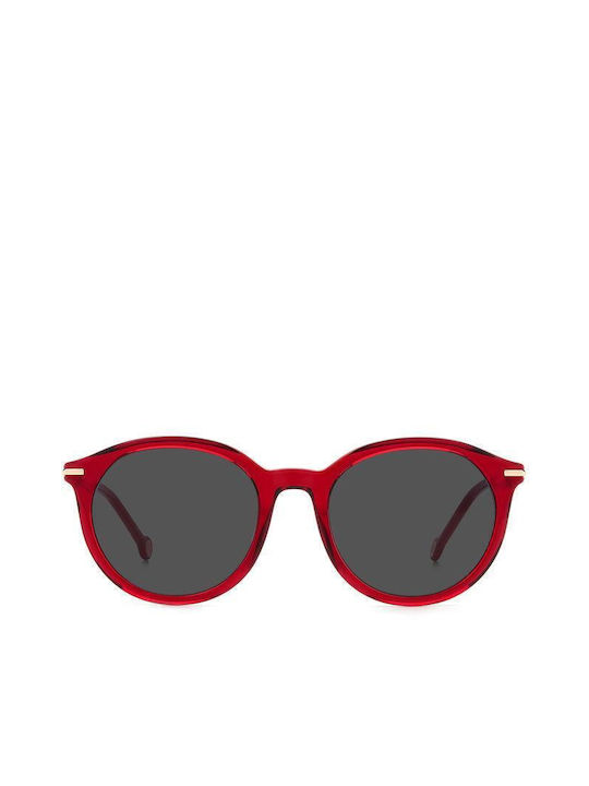 Carolina Herrera Women's Sunglasses with Red Plastic Frame and Gray Lens HER 0092/S C9A/IR