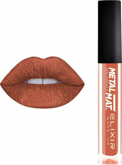 Elixir Liquid Metal Mat Lichid Ruj Metalic 382 Terra Rose 10.2ml