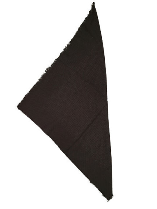 Classic Scarf for the head or neck Square 73cm Black