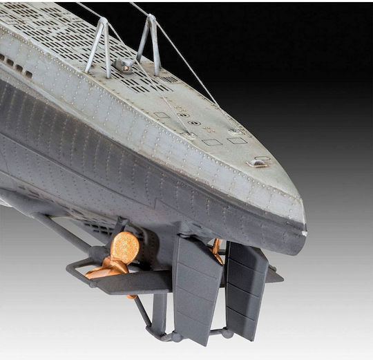Revell Das Boot Collector's Edition "40th Anniversary" Modeling Figure Submarine 87 Pieces in Scale 1:144 with Glue and Paints 46.5cm.