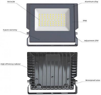 Forever Light LED Floodlight 100W Cold White 6000K