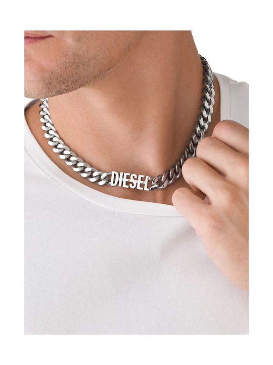 Diesel Halsband aus Silber