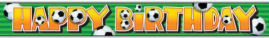 Happy Birthday Banner for Party Football 1pcs