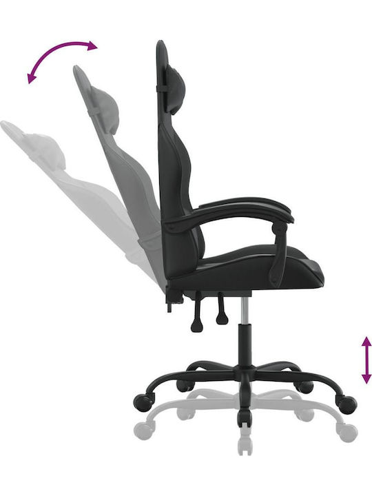 vidaXL 3143850 Геймърски стол Черен