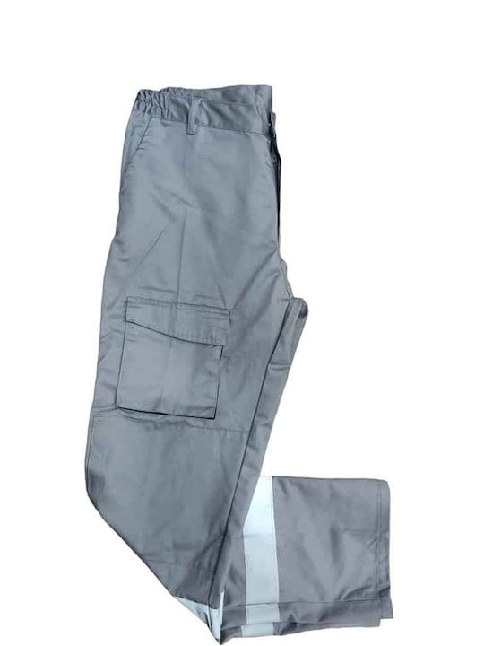 Starwork Dias Reflective Work Trousers Gray made of Cotton