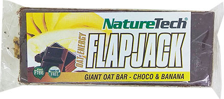 NatureTech Oat Bars With Chocolate & Banana Oat / Energy / Flapjack Bar With Chocolate & Banana 100gr