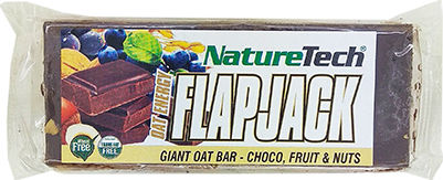 NatureTech Oat Bars with Belgian Chocolate, Fruits & Nuts Bar Oat / Nuts / Energy / Flapjack (1x100gr) 100gr