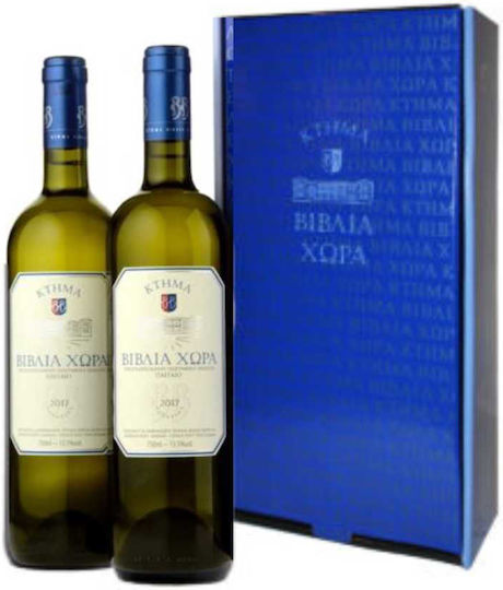 Κτήμα Βιβλία Χώρα Κρασί Λευκό Sauvignon Blanc Λευκό Ξηρό 750ml 2τμχ