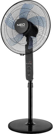 Neo Tools Ανεμιστήρας Ορθοστάτης 45W Διαμέτρου 40cm με Τηλεχειριστήριο Μαύρος