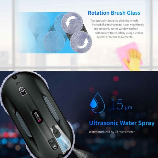 Hobot Hobot 2S Καθαριστής Τζαμιών Ρομπότ Ρεύματος 72W Λευκός