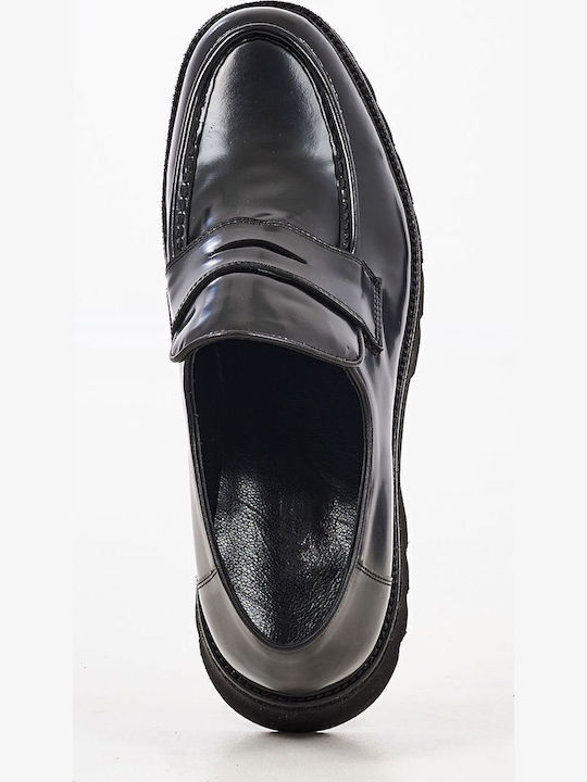 Men's Leather Loafers Black