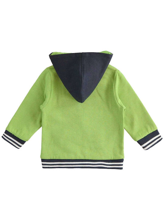 iDO Boys Hooded Sweatshirt with Zipper Green