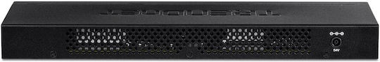 Trendnet TPE-TG160H Unmanaged L2 PoE+ Switch με 16 Θύρες Gigabit (1Gbps) Ethernet