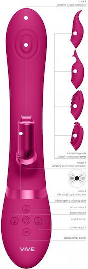 Vive Etsu Δονητής Rabbit 22.3cm Pink