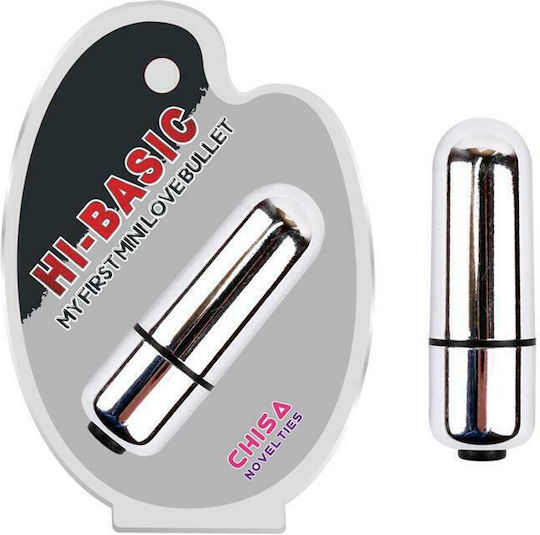 Chisa Novelties Hi Basic My First Mini Love Bullet Vibrator Bullet 5.8cm Silver