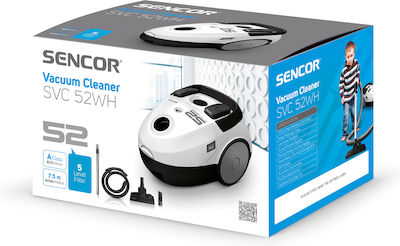 Sencor SVC 52WH-EUE3 Vacuum Cleaner 700W Bagged 1.5lt White