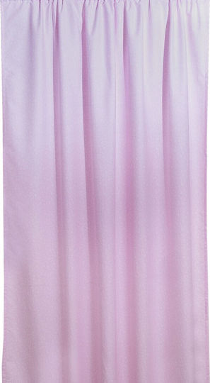Viopros Viopros Curtain with Pencil Pleat Fiori Pink 140x270cm