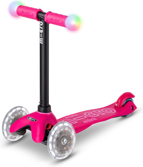 Micro Kids Scooter Foldable Mini2grow 3-Wheel with Seat for 12 Months Fuchsia