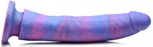 XR Magic Stick Silicone Dildo With Glitter Dildo realist Cu ventuză Violet 24cm