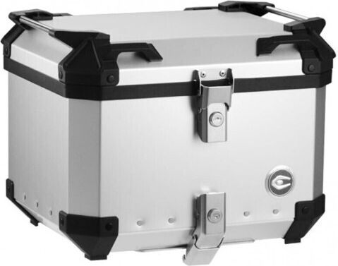 Coocase Mini Q Μπαγκαζιέρα Μοτοσυκλέτας Αλουμινίου 32lt Ασημί