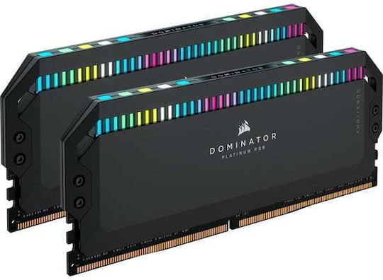 Corsair Dominator Platinum RGB 32GB DDR5 RAM with 2 Modules (2x16GB) and 6400 Speed for Desktop