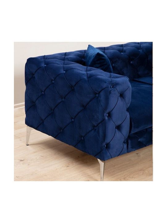Pakketo Two-Seater Couch Blue 197x90x90 cm