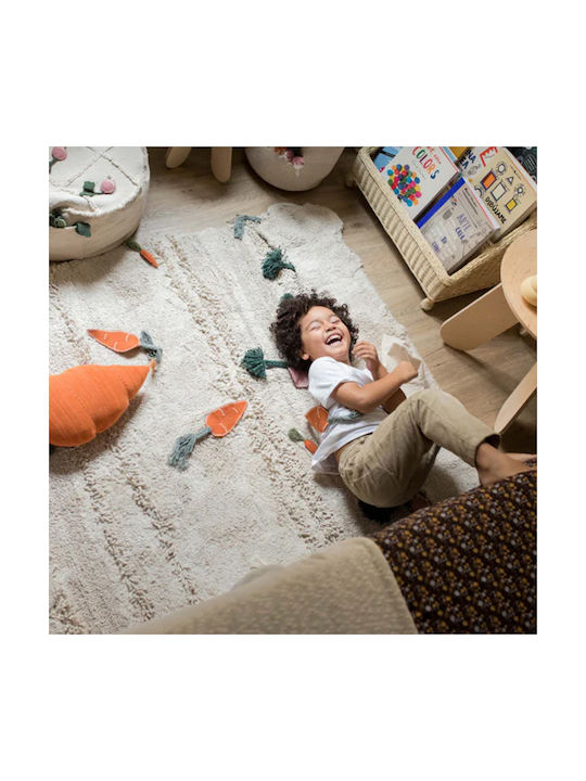 Lorena Canals Handmade Kids Cotton Rug Veggie Garden 120x160cm