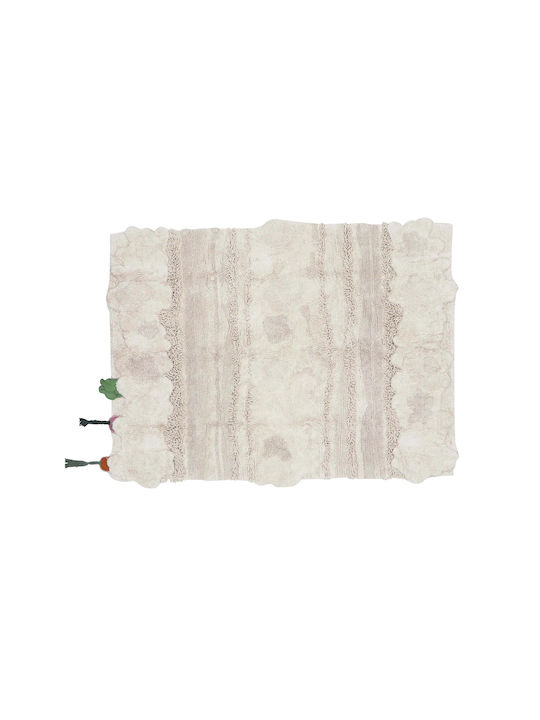 Lorena Canals Handmade Kids Cotton Rug Veggie Garden 120x160cm