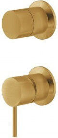 La Torre Elle 316 Built-in Mixer, Hand Shower & Shower Head Set for Shower 2 Exits Gold Brushed