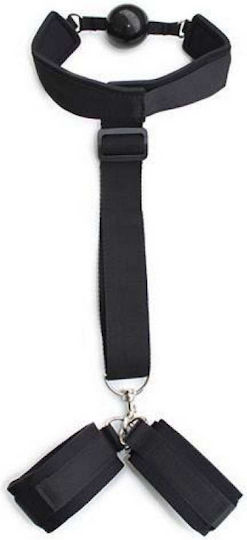 Toyz4lovers Restraint Gag Φίμωτρο σε Μαύρο Χρώμα