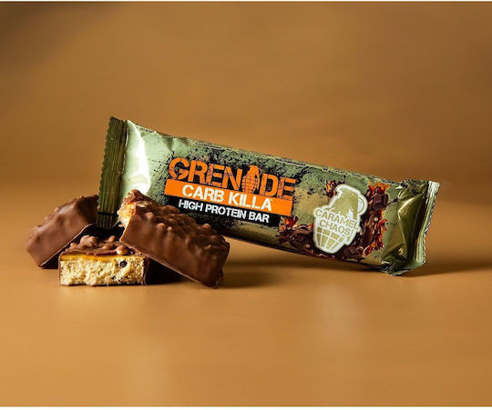 Grenade Carb Killa Protein Bars with 23g Protein & Caramel Chaos Flavour 12x60g