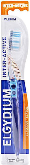 Elgydium Interactive Manual Toothbrush Medium Light Blue
