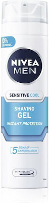 Nivea Men Sensitive Cooling Gel de Bărbierit pentru piele sensibilă 200ml